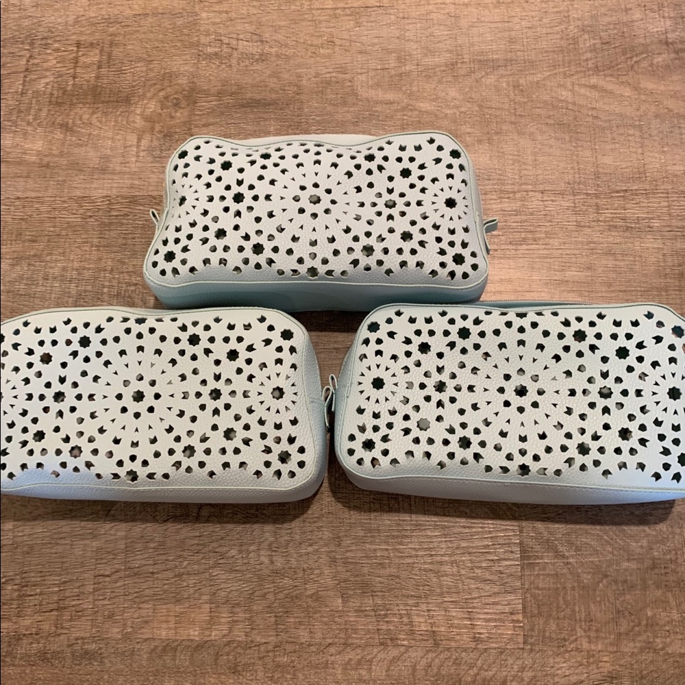 3 Pieces Estee Lauder Cosmetic Bag Set
